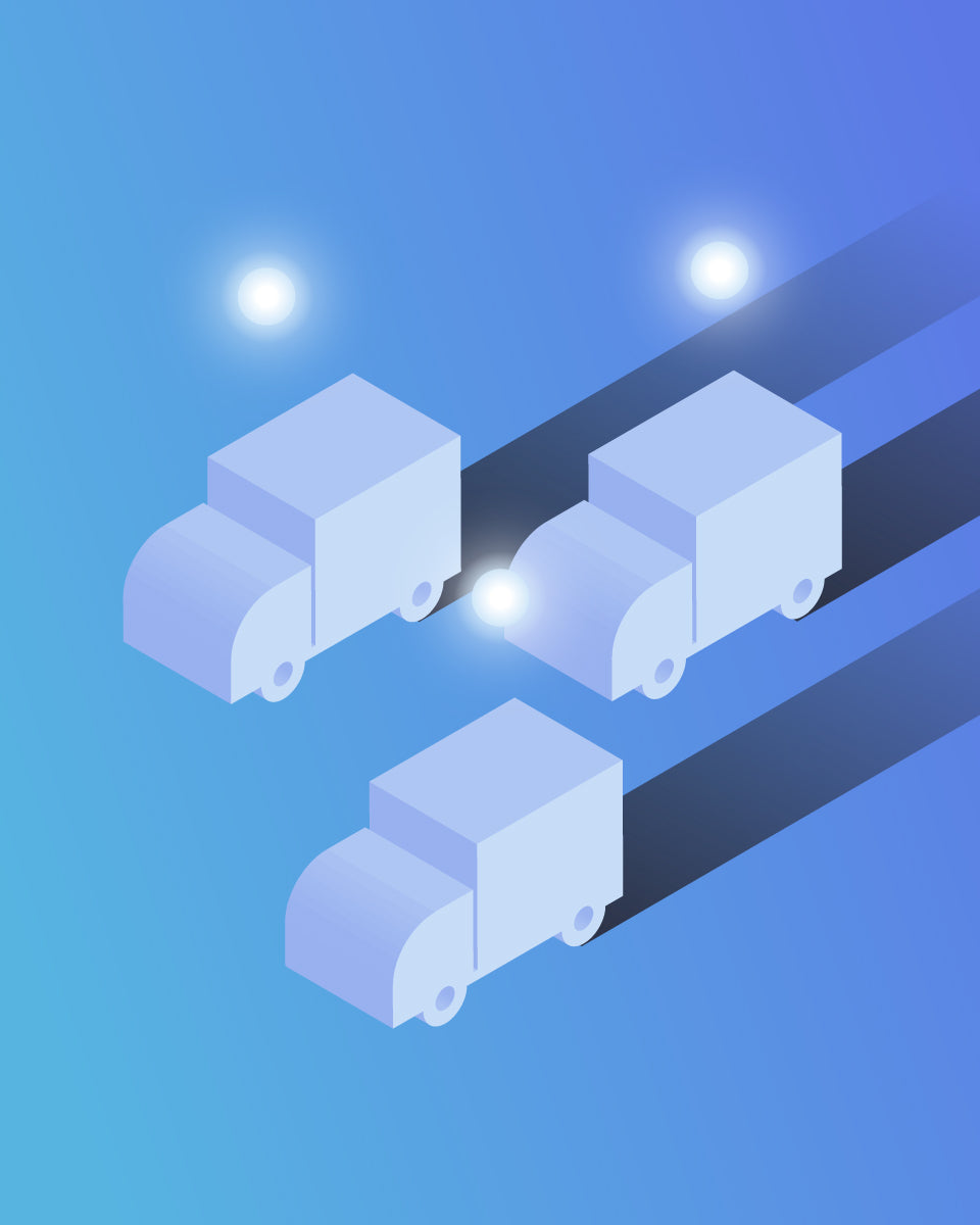 Fleet manager operating service fleet remotely on laptop dashboard