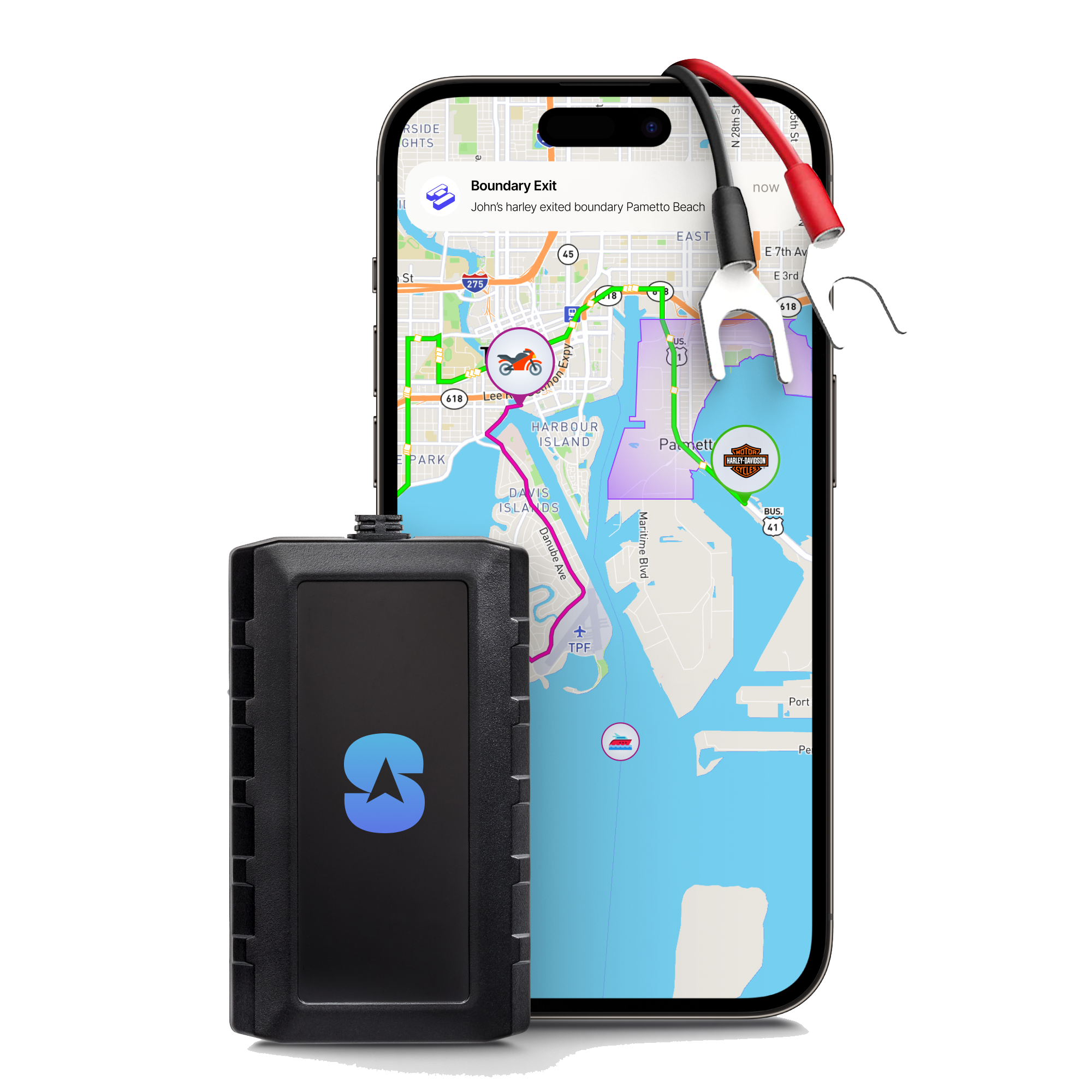 Motorcycle GPS tracker Motosports GPS tracking Hardwired