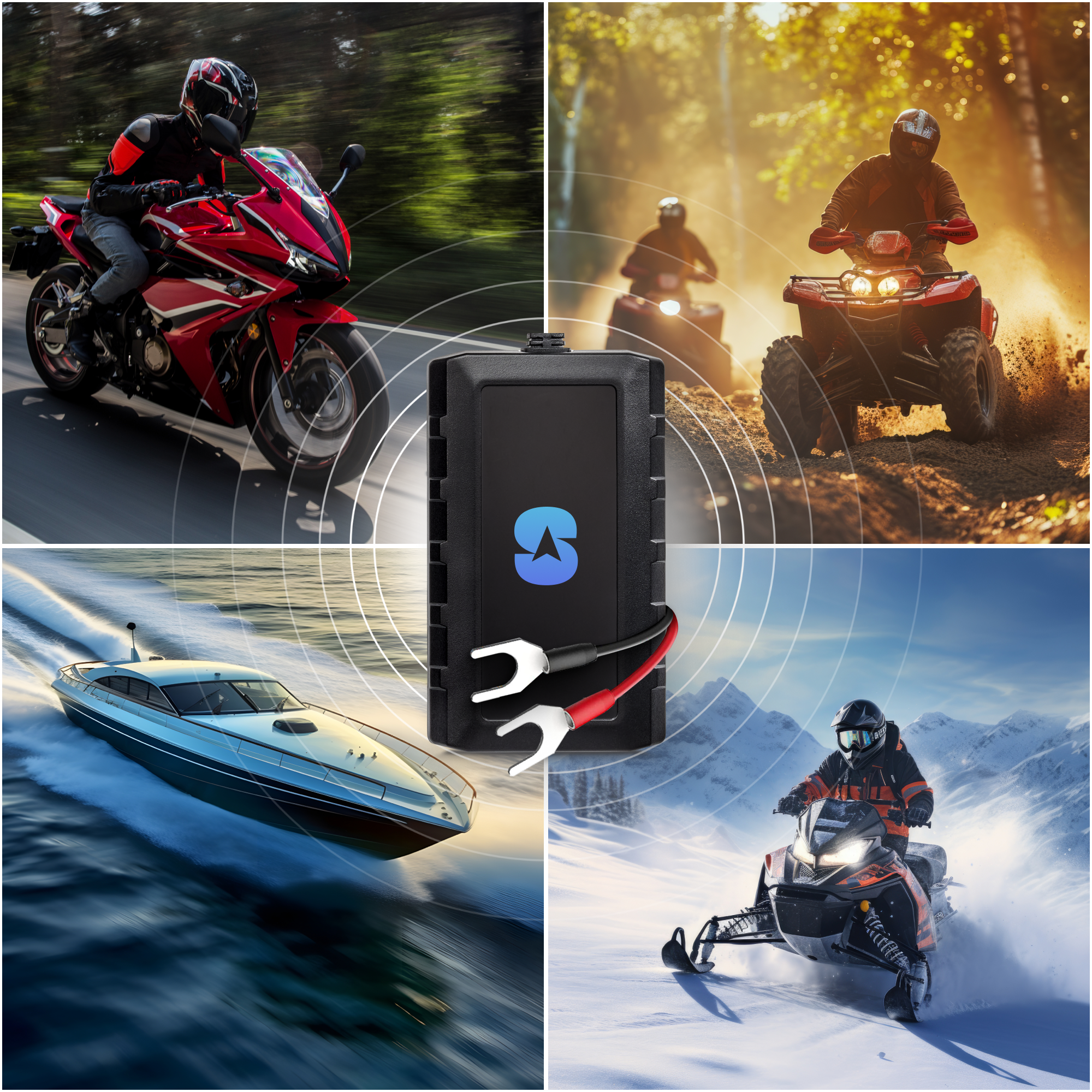 Motorcycle GPS Tracker  + 1 Year Subscription