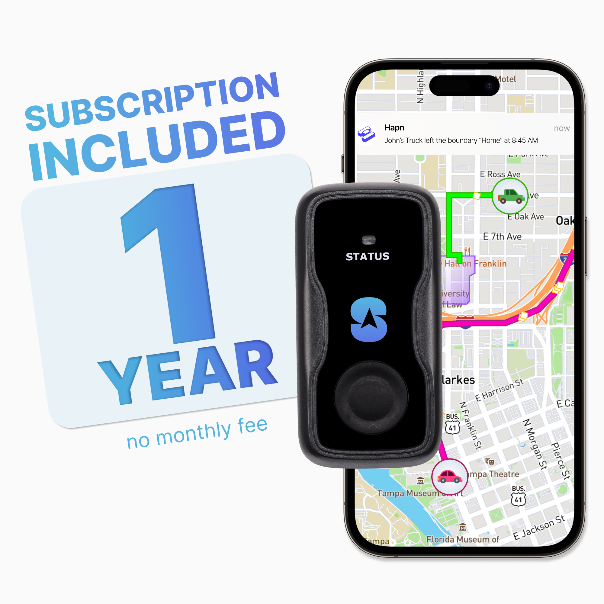 Micro GPS Tracker + 1 Year of Service