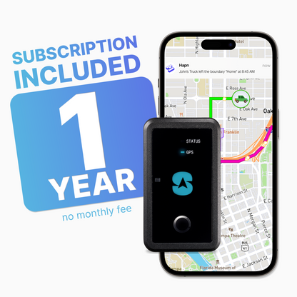 12 Month Battery Long Term GPS Tracker - 2 Pack + 1 Year Subscription