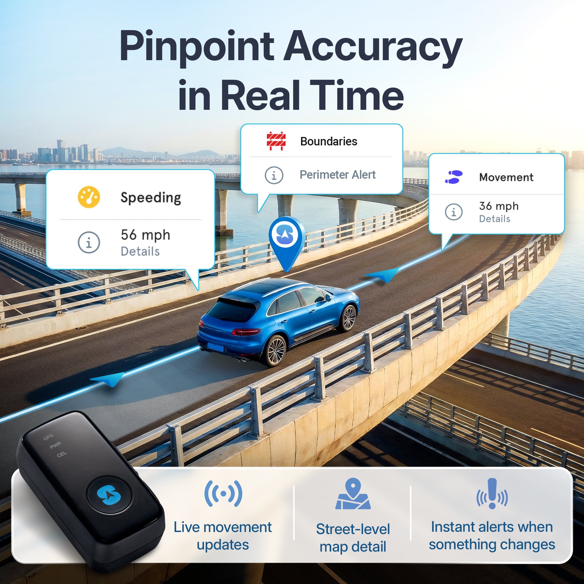 Atlas Portable GPS Tracker with Magnetic Case