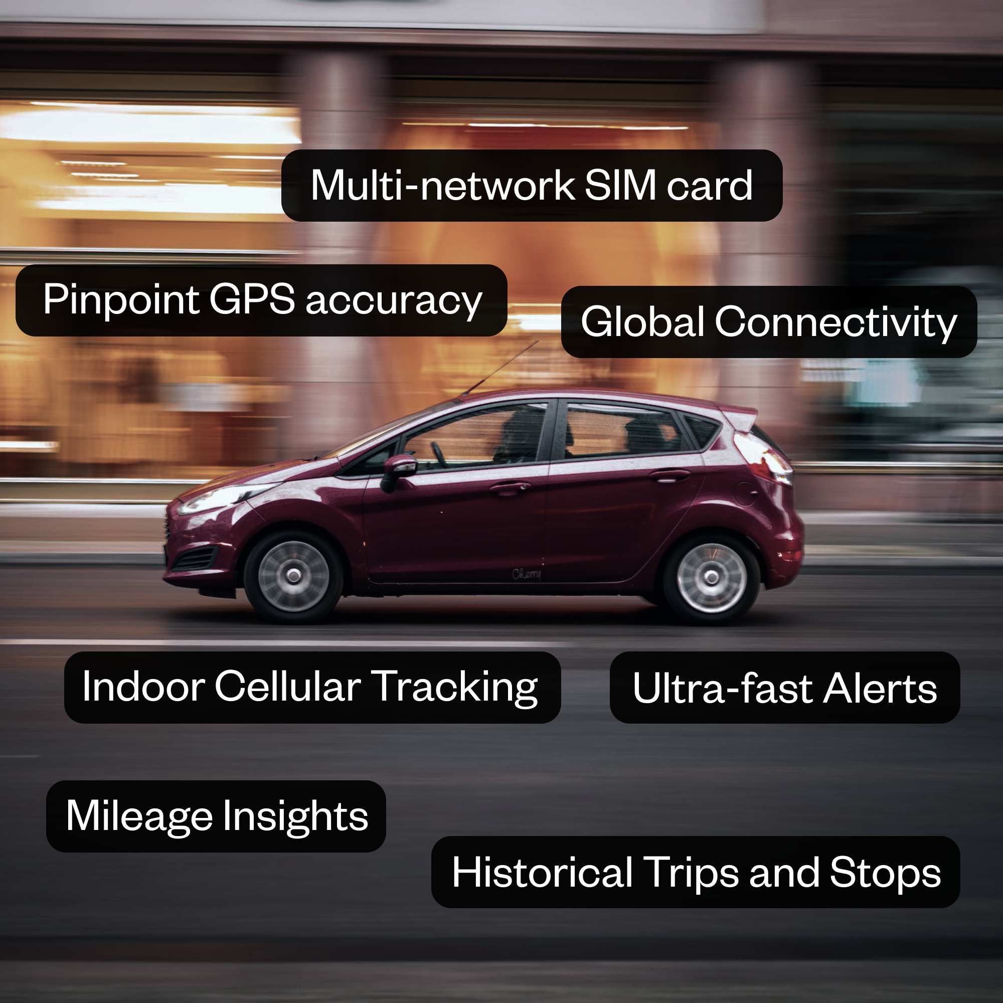 Plug-In GPS Car Tracker w/ 5 Second Updates + 1 Year Subscription