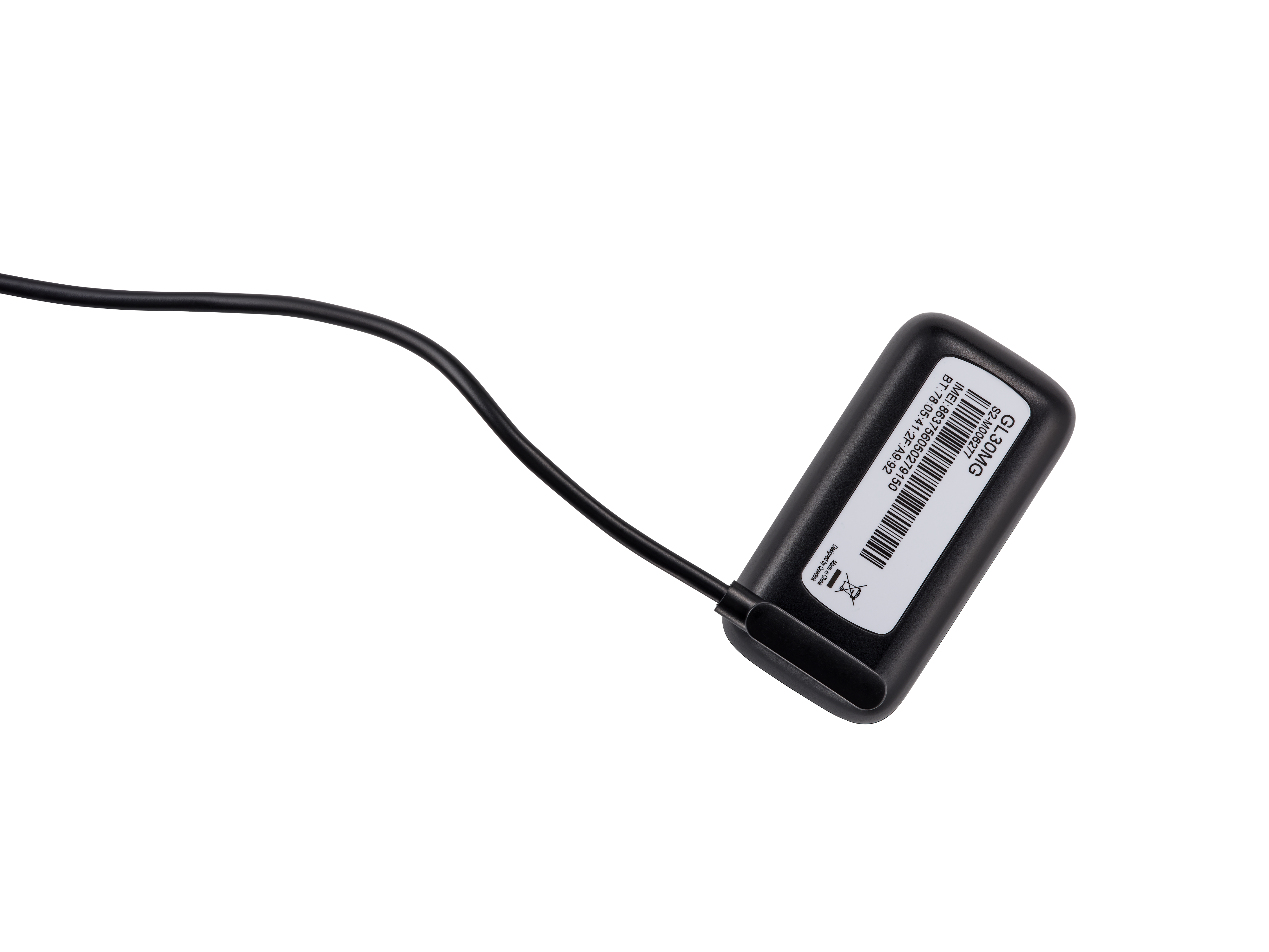 Atlas Mini charging on its magnetic cable